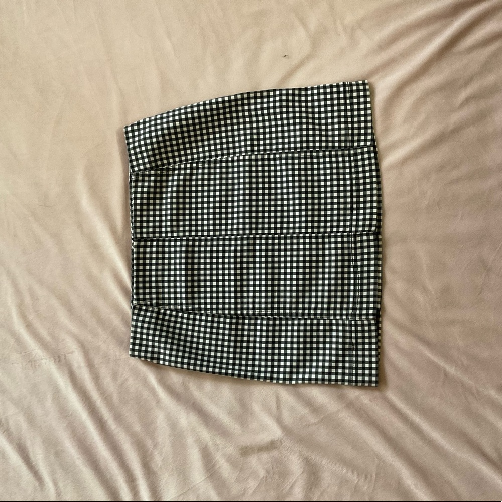Checkered Skirt with Stretch